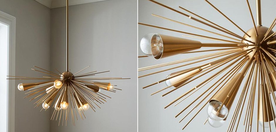 Люстра Luxury Copper Metal Thorn Pendant Lights