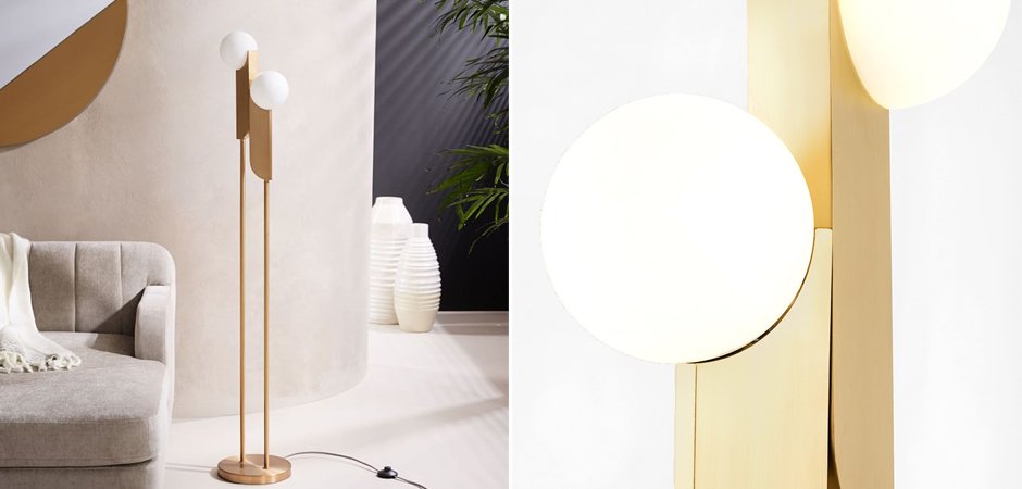 Торшер Two ball floor lamp