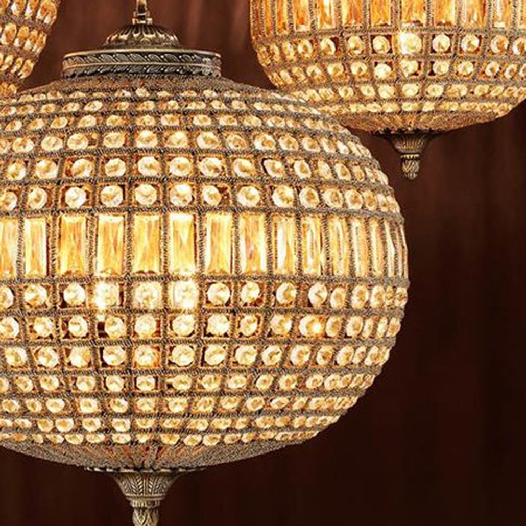Люстра Chandelier Kasbah Oval M Brass