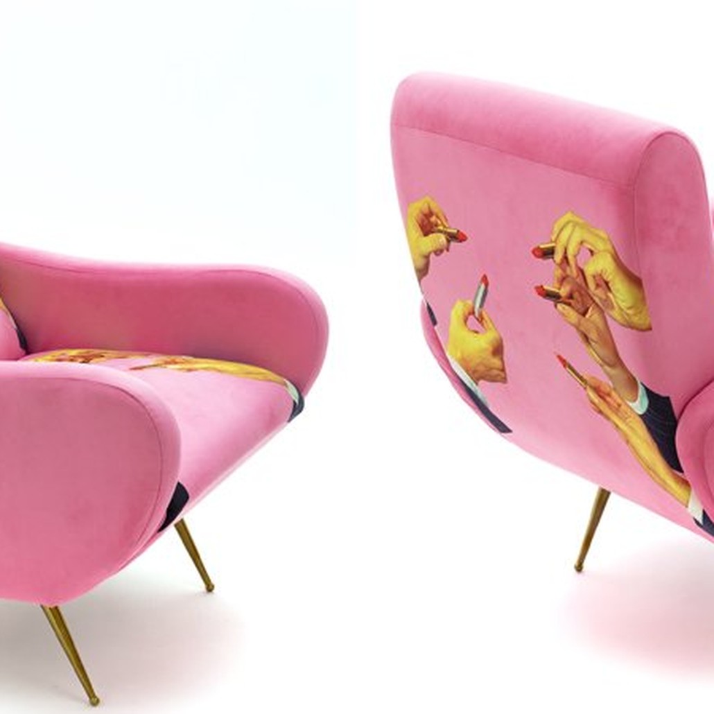 Кресло Seletti Armchair Lipsticks Pink