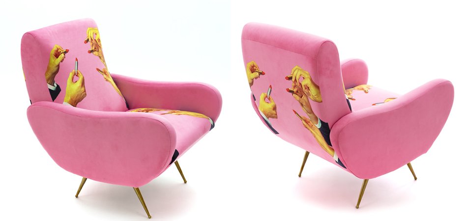 Кресло Seletti Armchair Lipsticks Pink