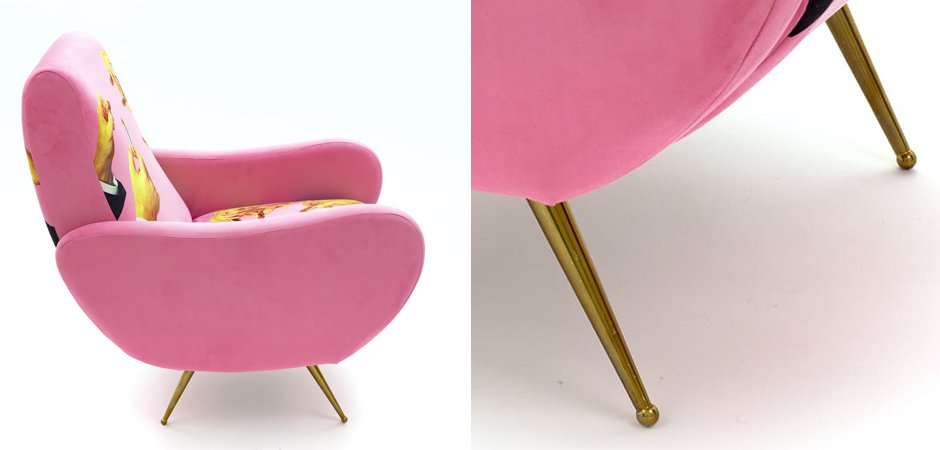 Кресло Seletti Armchair Lipsticks Pink