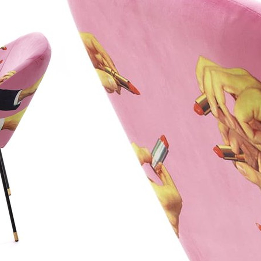 Кресло Seletti Padded Chair Lipsticks Pink