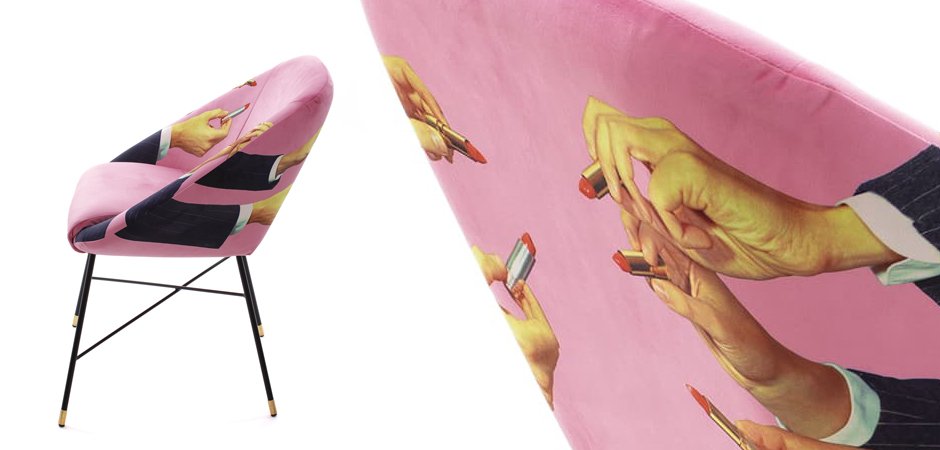 Кресло Seletti Padded Chair Lipsticks Pink