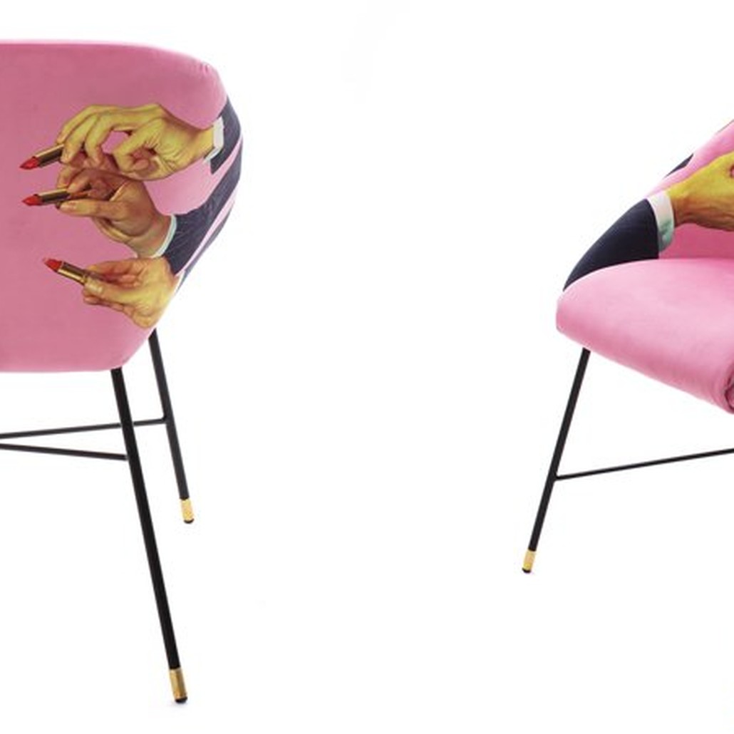 Кресло Seletti Padded Chair Lipsticks Pink