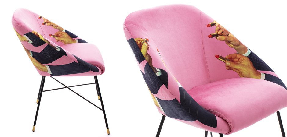 Кресло Seletti Padded Chair Lipsticks Pink