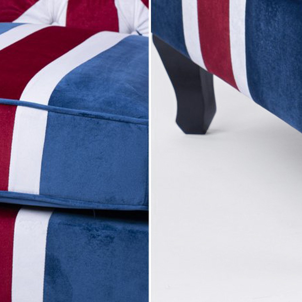 Кресло Armchair Union Jack velvet