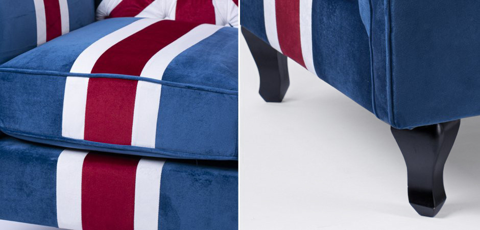 Кресло Armchair Union Jack velvet