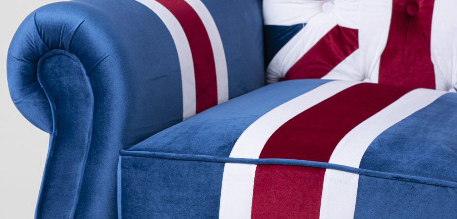 Кресло Armchair Union Jack velvet