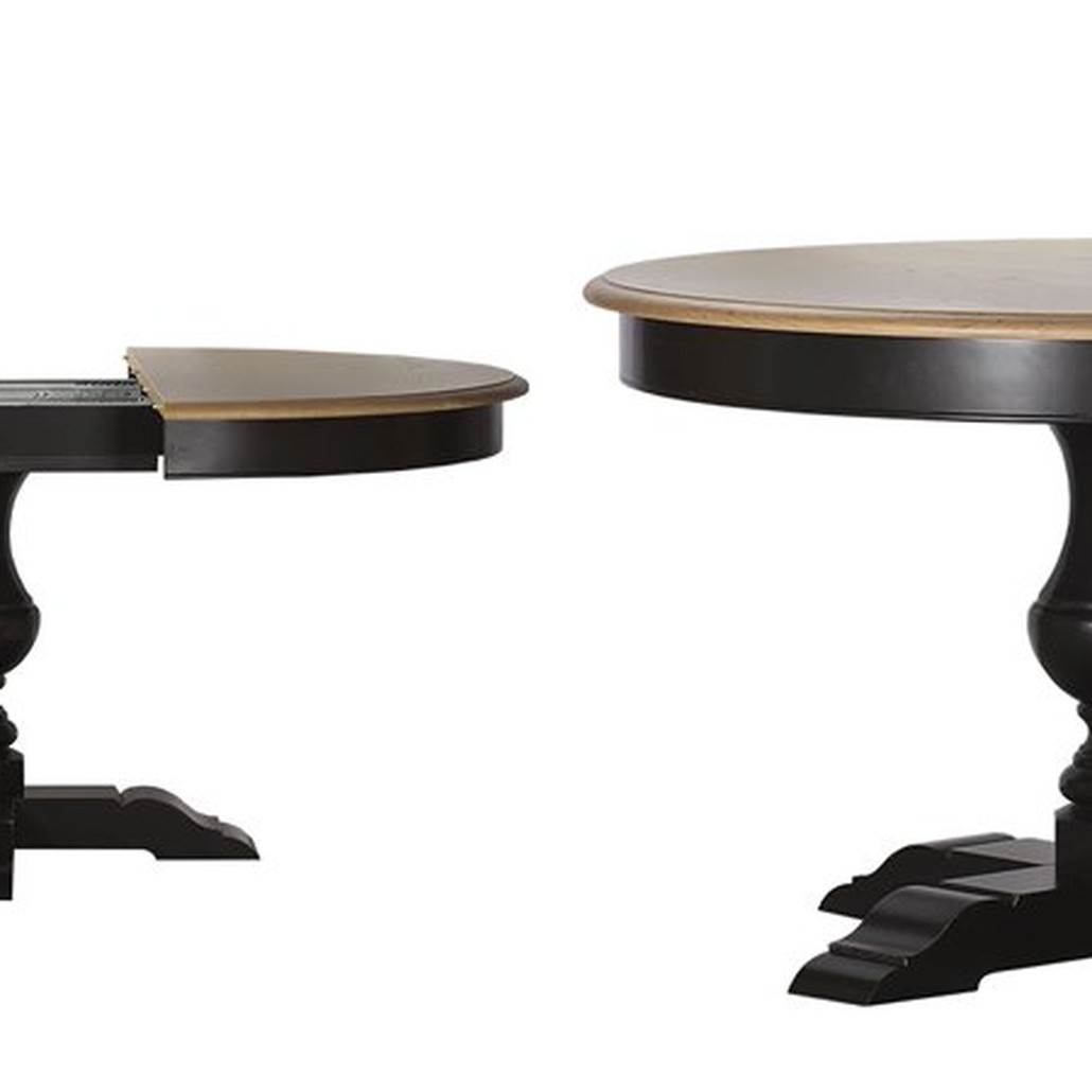 Provence Round Dining Table black раскладной стол