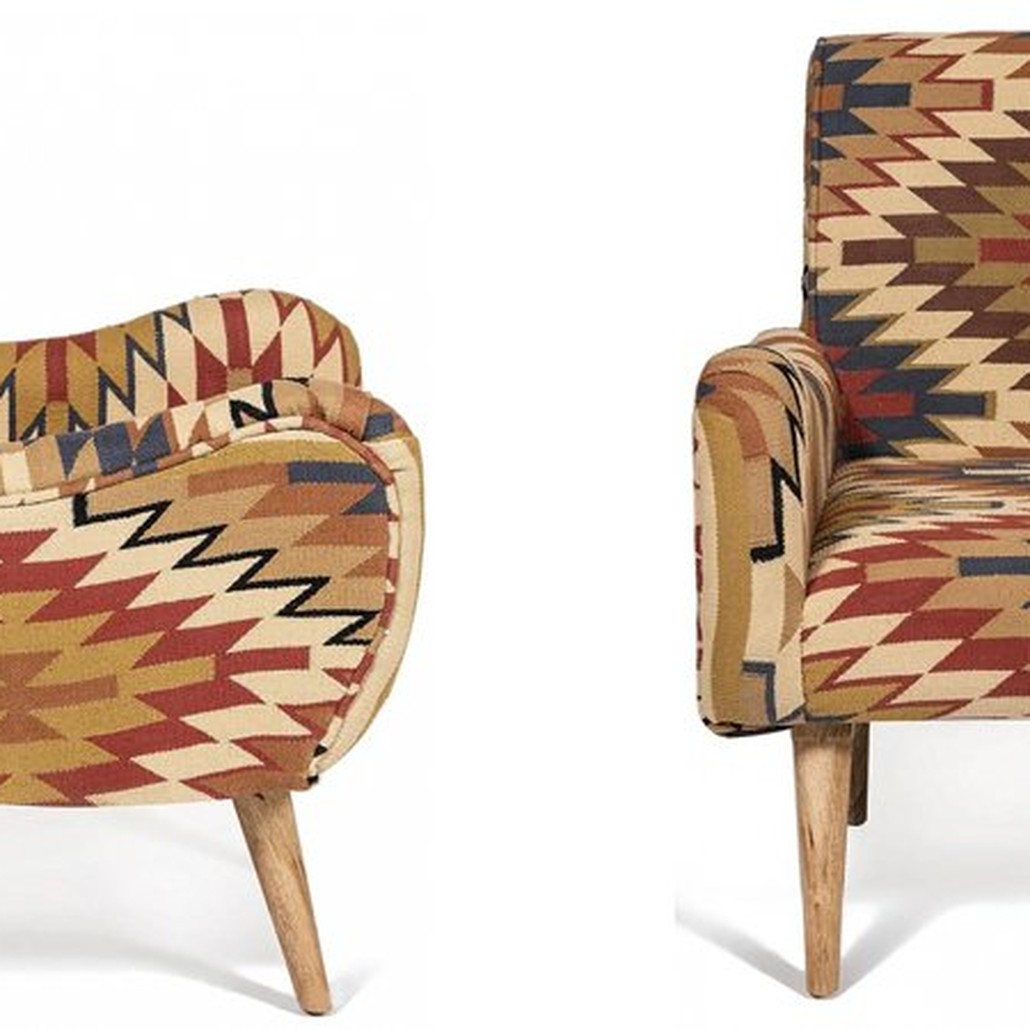 Кресло KELIM Pattern Brown Chair I