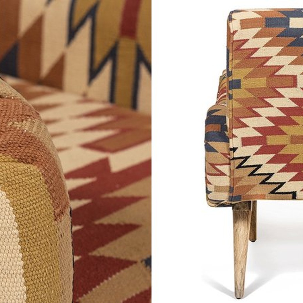 Кресло KELIM Pattern Brown Chair I