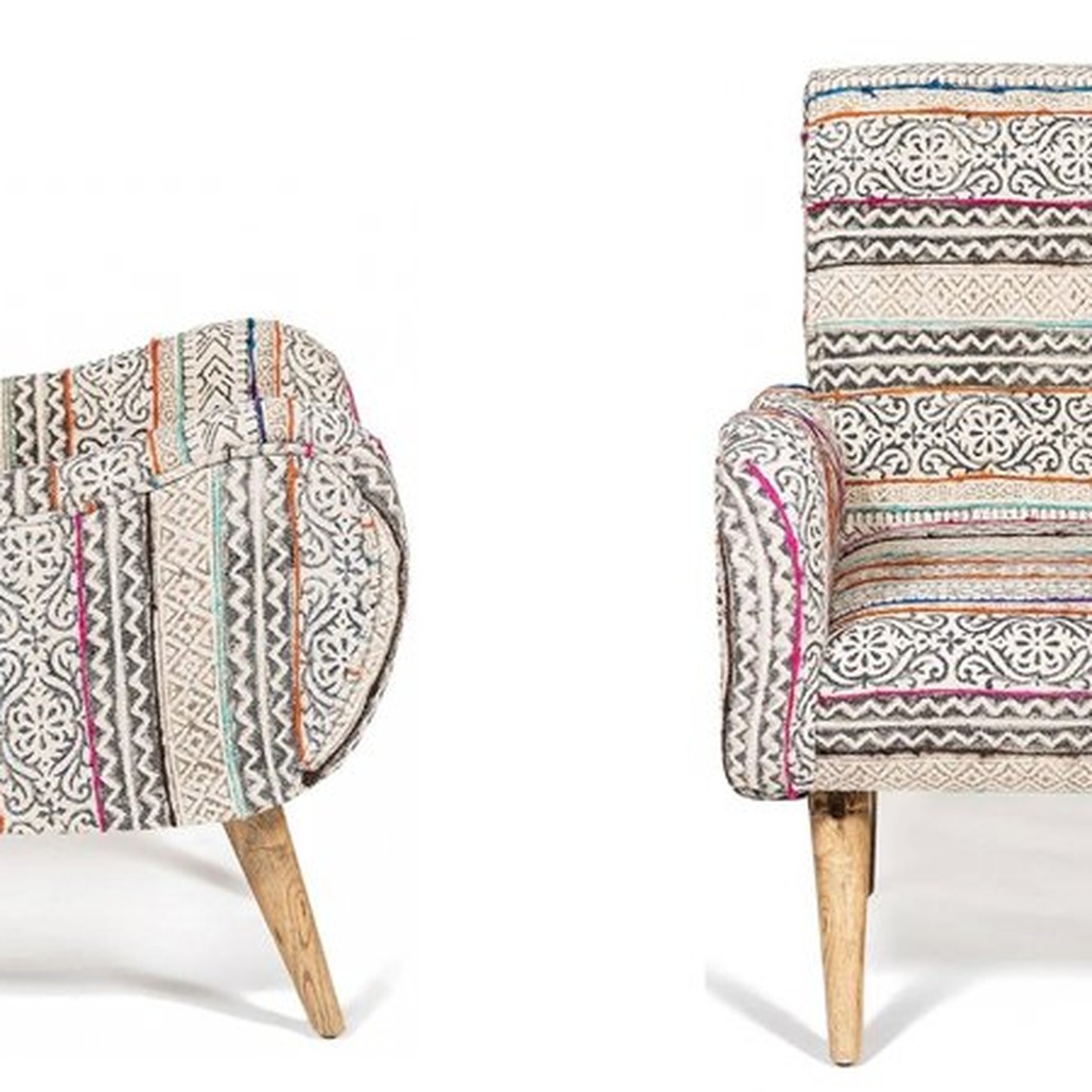 Кресло KELIM Pattern Brown Chair