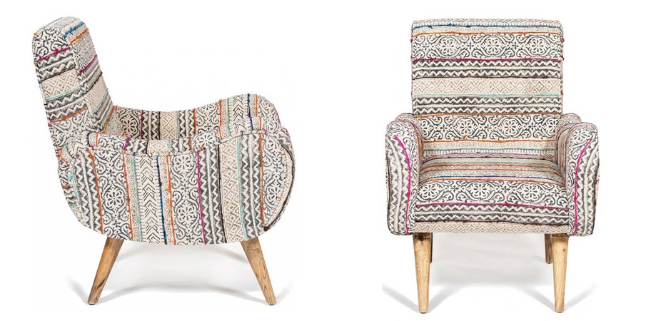 Кресло KELIM Pattern Brown Chair