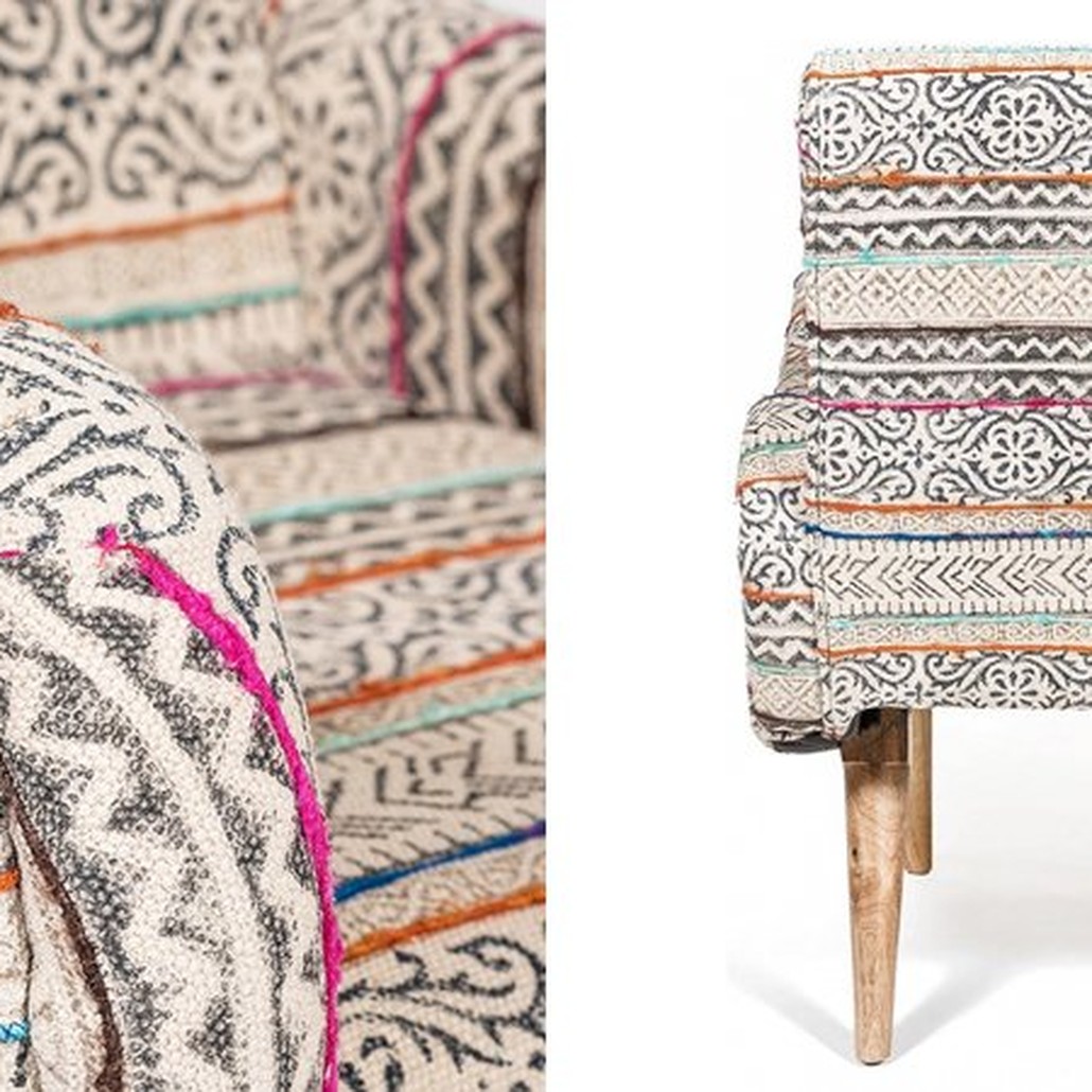 Кресло KELIM Pattern Brown Chair