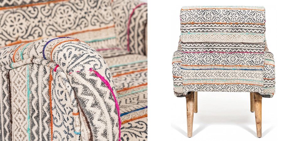 Кресло KELIM Pattern Brown Chair