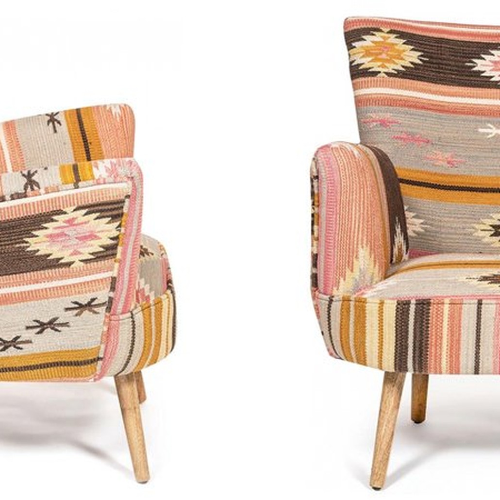 Кресло KELIM Pattern Brown Chair II