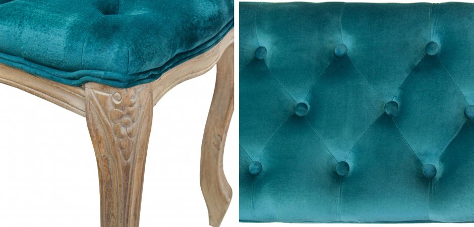 Банкетка French Provence Farmhouse Bench turquoise