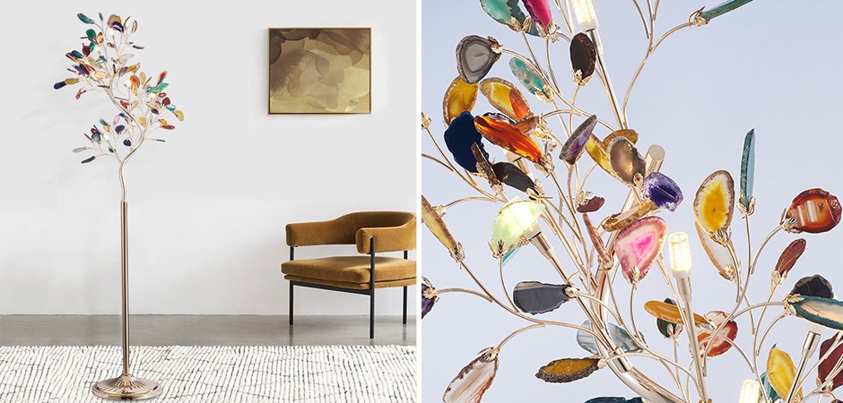 Торшер Sprigs of Agate Floor Lamp