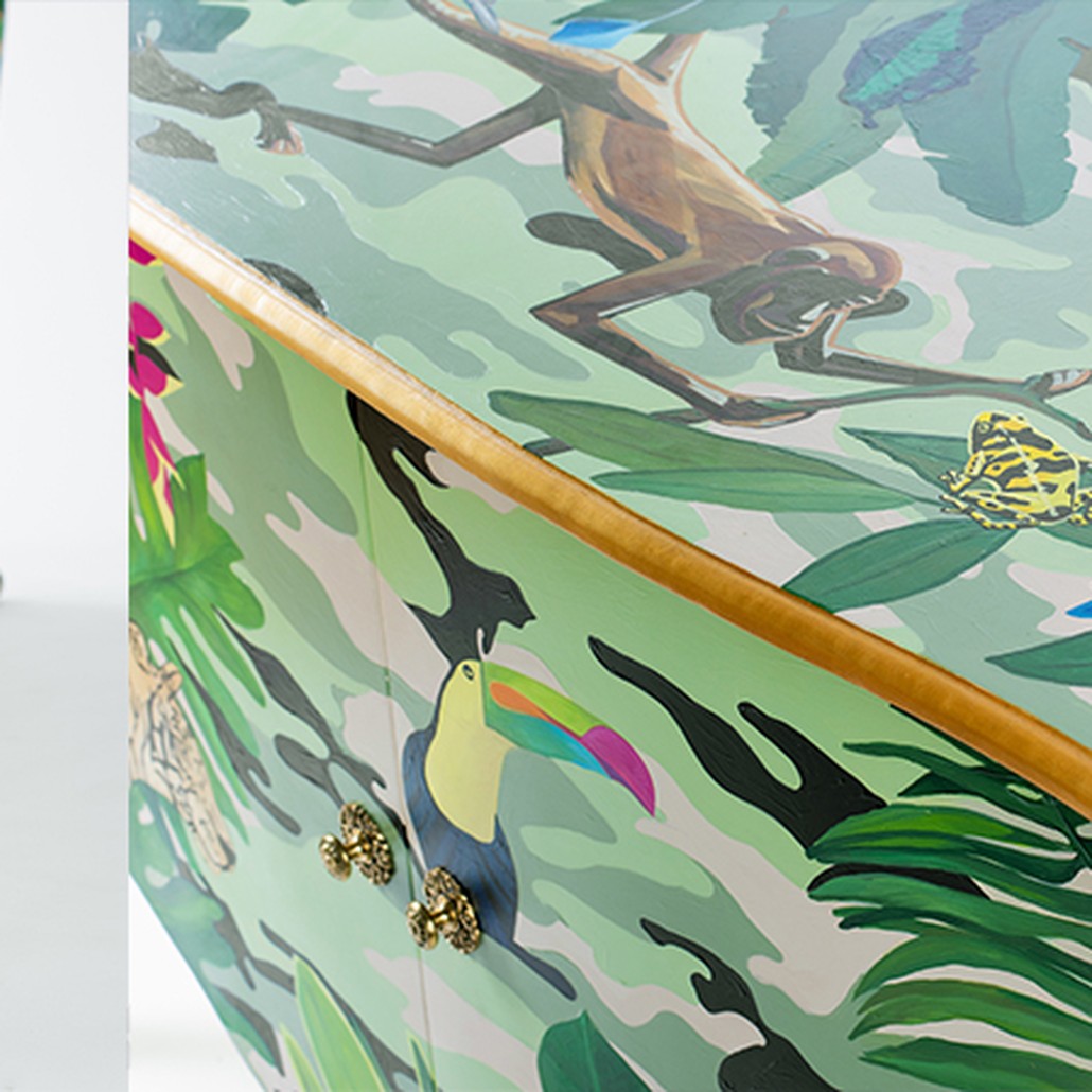 Комод L.XV DRESSER Flowers Jungle