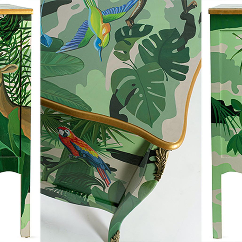 Комод L.XV DRESSER Flowers Jungle