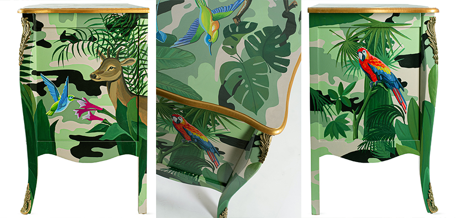 Комод L.XV DRESSER Flowers Jungle