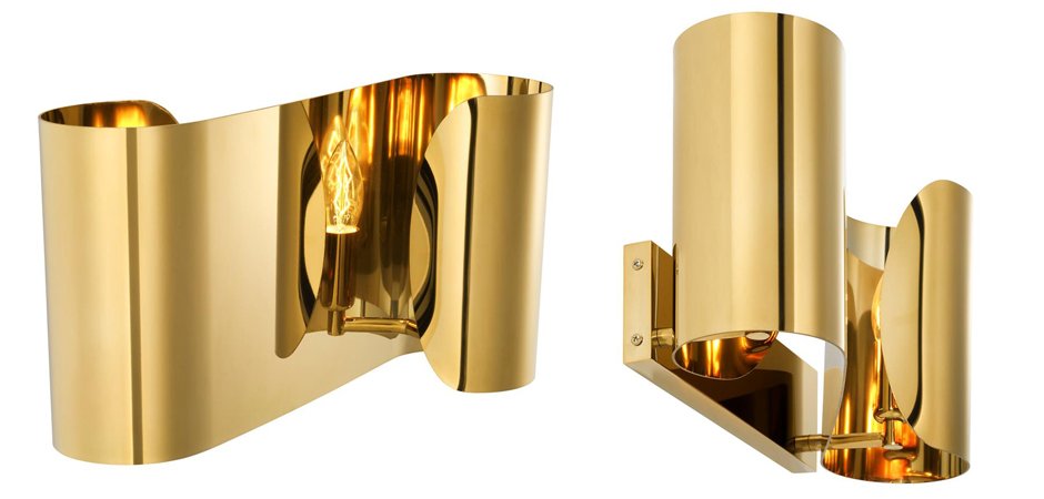 Бра Wall Lamp Crawley Gold