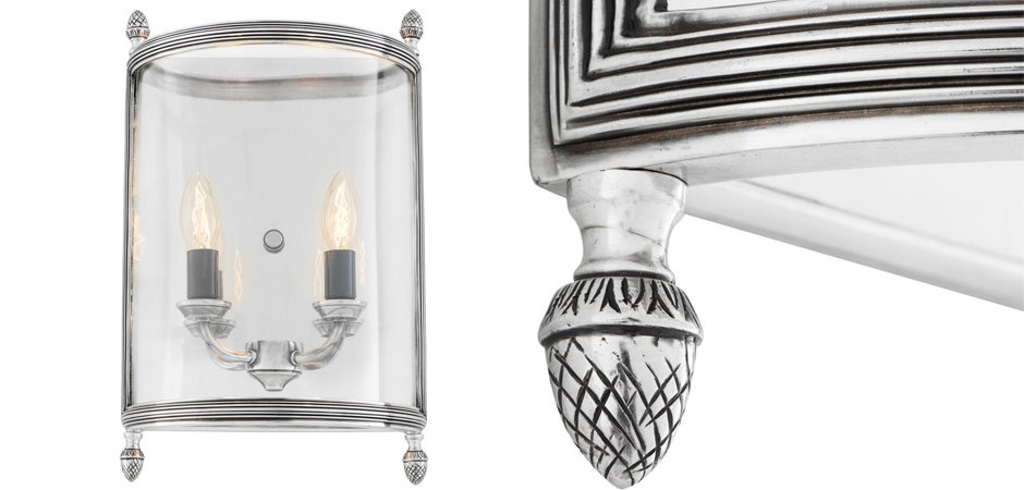 Бра Wall Lamp Lennon M Silver