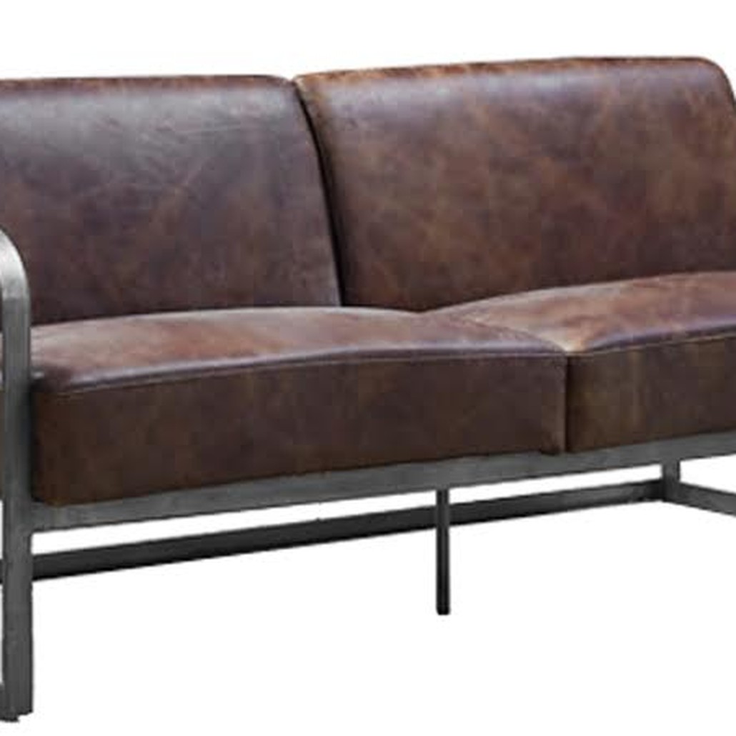 Диван INDIO METAL leather SOFA