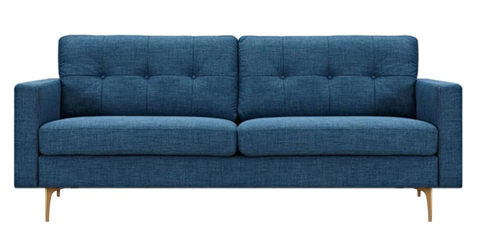 Диван Stone Blue Greta Sofa Диван синий лен