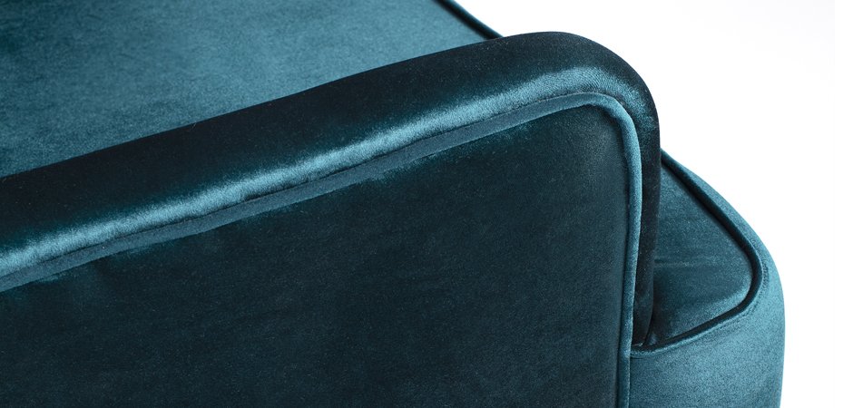 Кресло Wingback Dining Chair turquoise velor