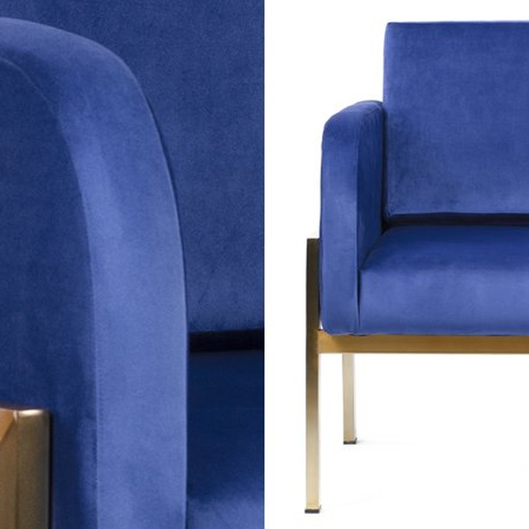 Кресло Velvet Ardmore Chair blue
