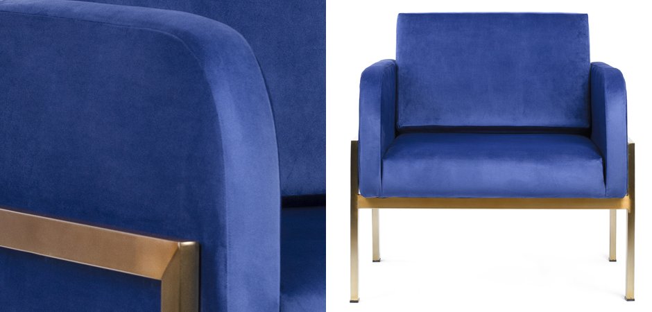 Кресло Velvet Ardmore Chair blue