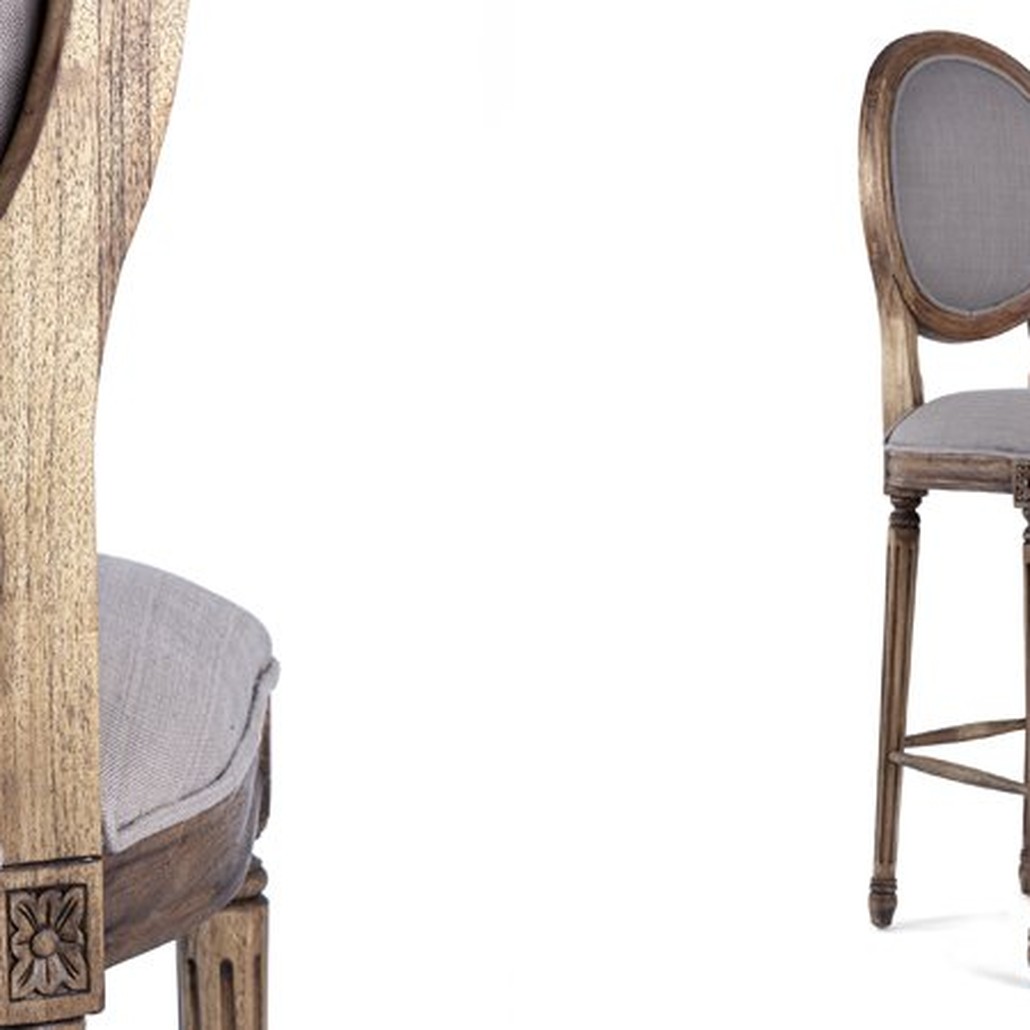 Барный стул REGENCY MEDALLION BARSTOOL Taupe Linen