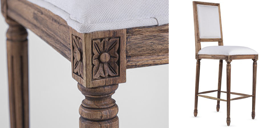 Барный стул JACOB bar stool Avory Linen