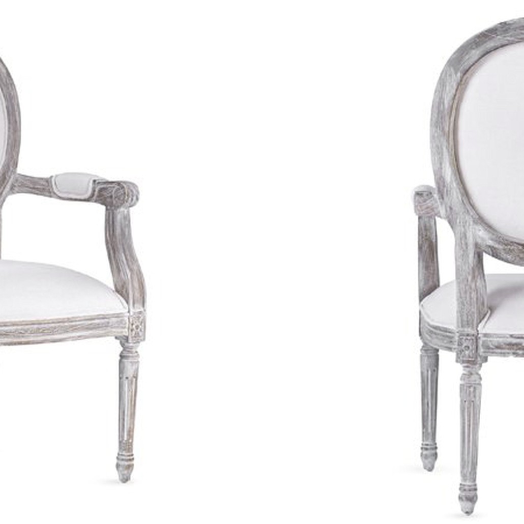 Стул REGENCY MEDALLION ARMCHAIR Avory Linen