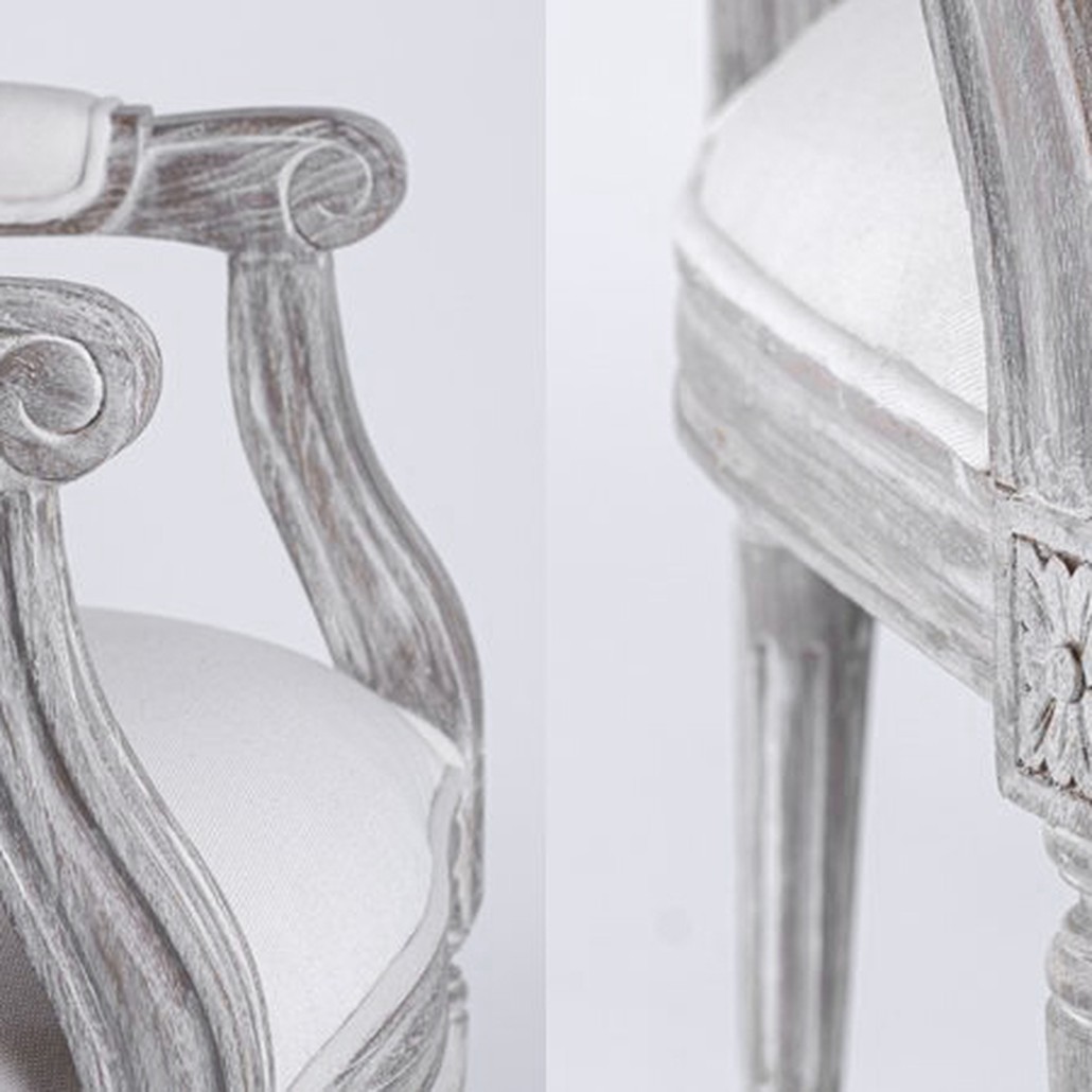 Стул REGENCY MEDALLION ARMCHAIR Avory Linen