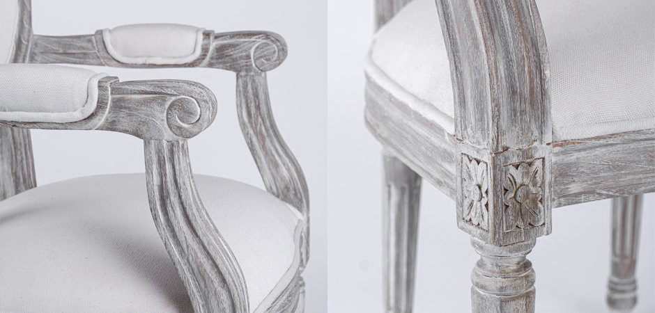 Стул REGENCY MEDALLION ARMCHAIR Avory Linen