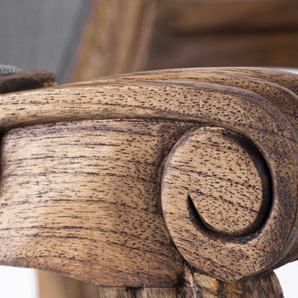 Стул REGENCY MEDALLION ARMCHAIR Gray Linen