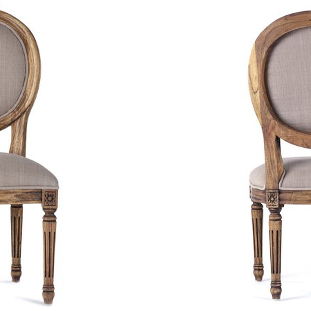 Стул REGENCY MEDALLION CHAIR Brown Linen