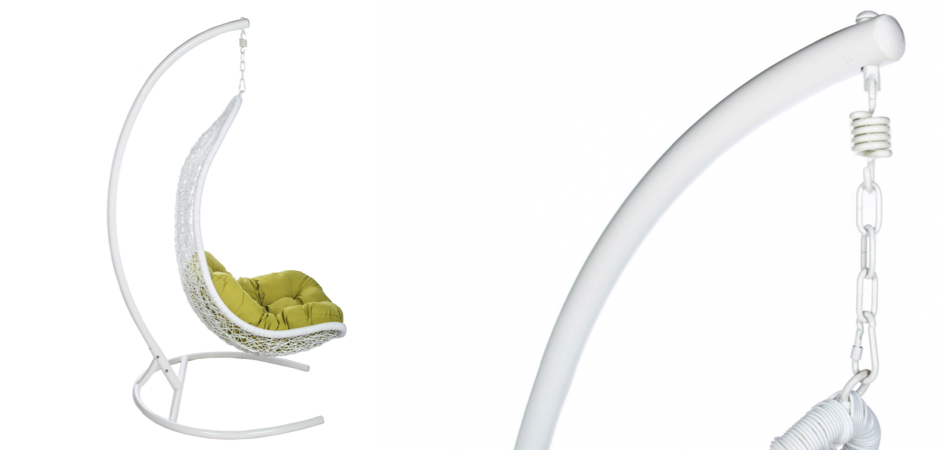 Подвесное уличное кресло Egg Half salat