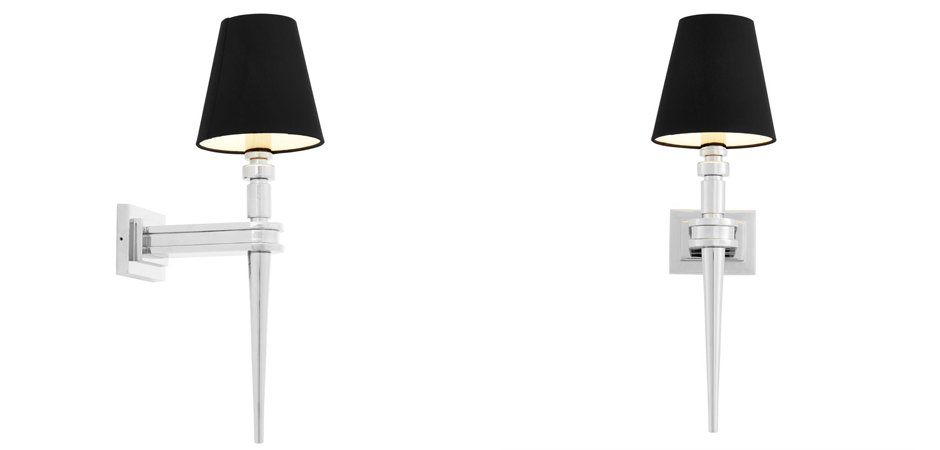Бра Wall Lamp Waterloo Single Nickel