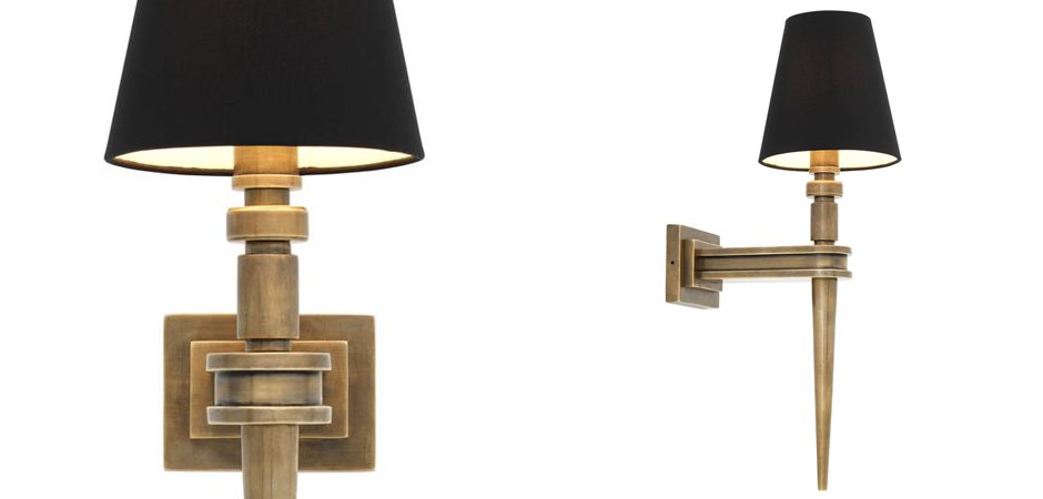 Бра Wall Lamp Waterloo Single Brass