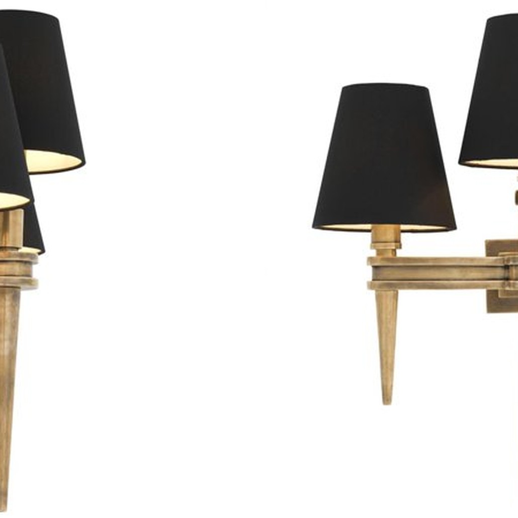 Бра Wall Lamp Waterloo Triple Brass