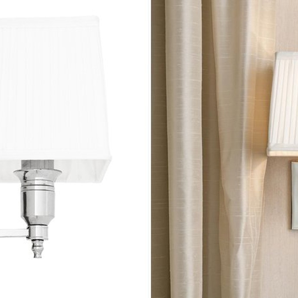 Бра Wall Lamp Lexington Single Nickel+White