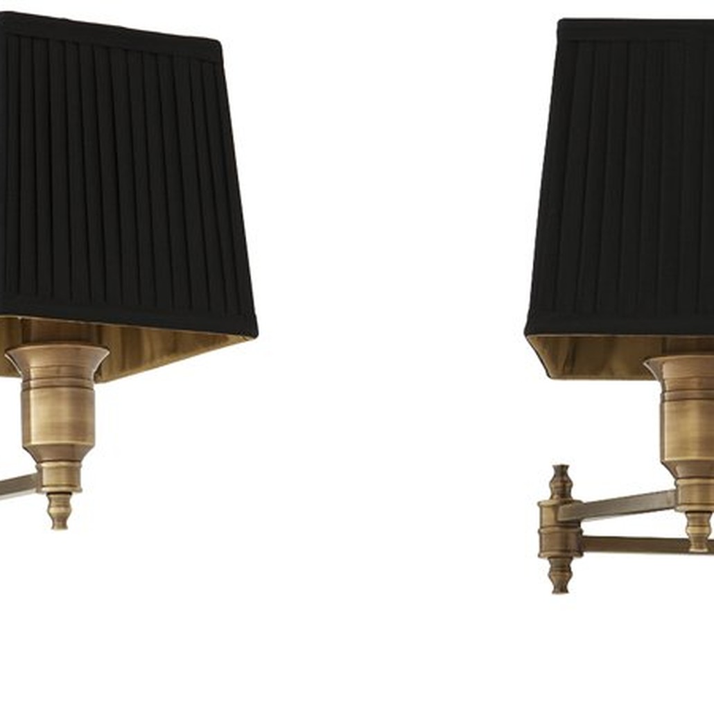 Бра Wall Lamp Lexington Swing Brass+Black