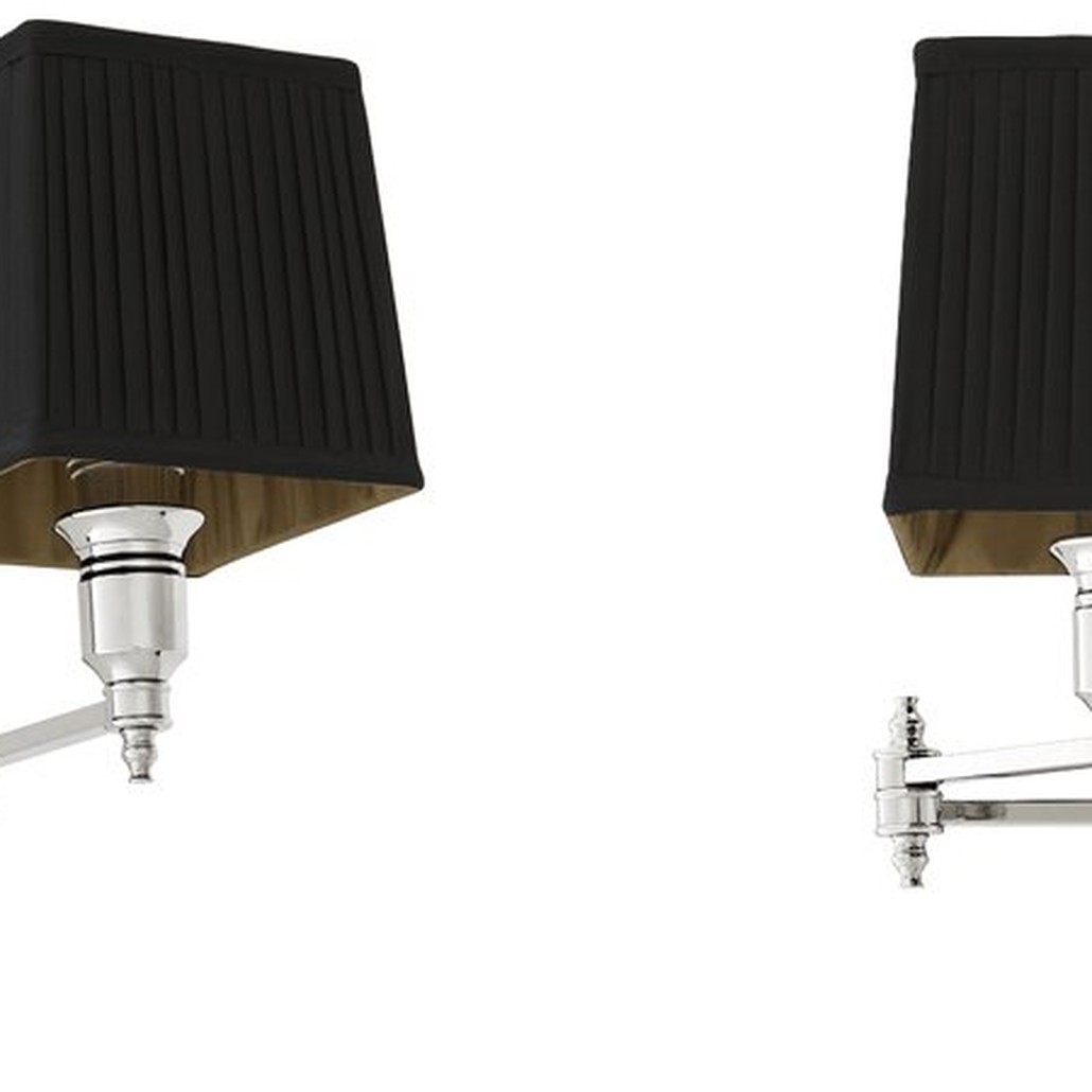 Бра Wall Lamp Lexington Swing Nickel+Black