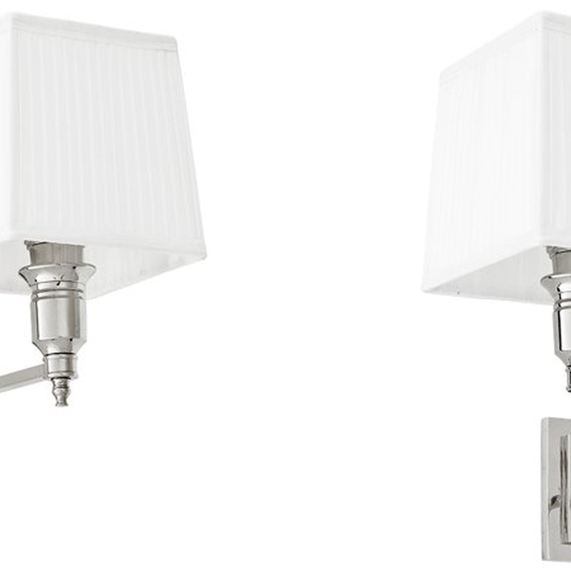 Бра Wall Lamp Lexington Swing Nickel+White