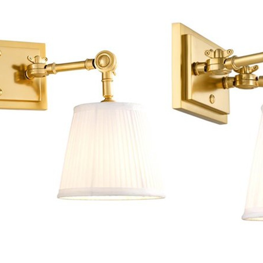 Бра Wall Lamp Wentworth Double Gold+White
