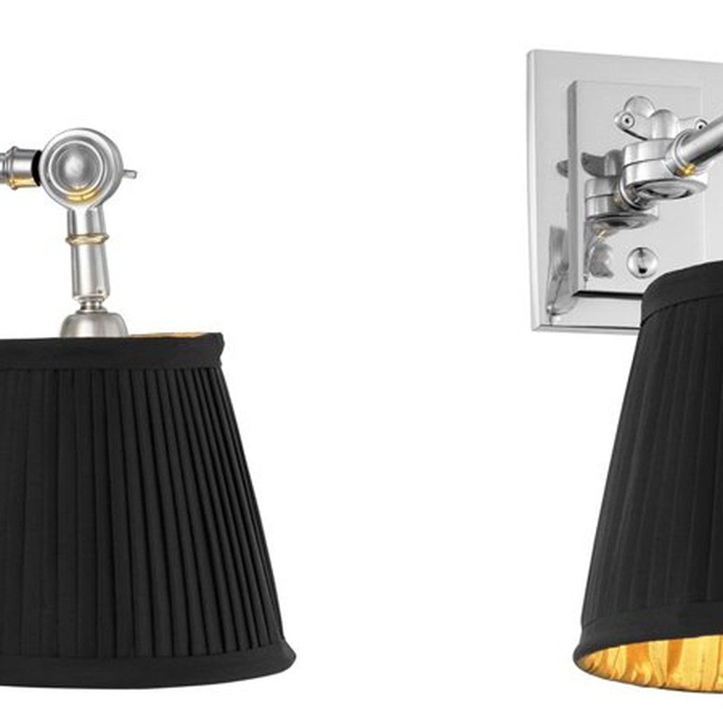 Бра Wall Lamp Wentworth Single Nickel+Black